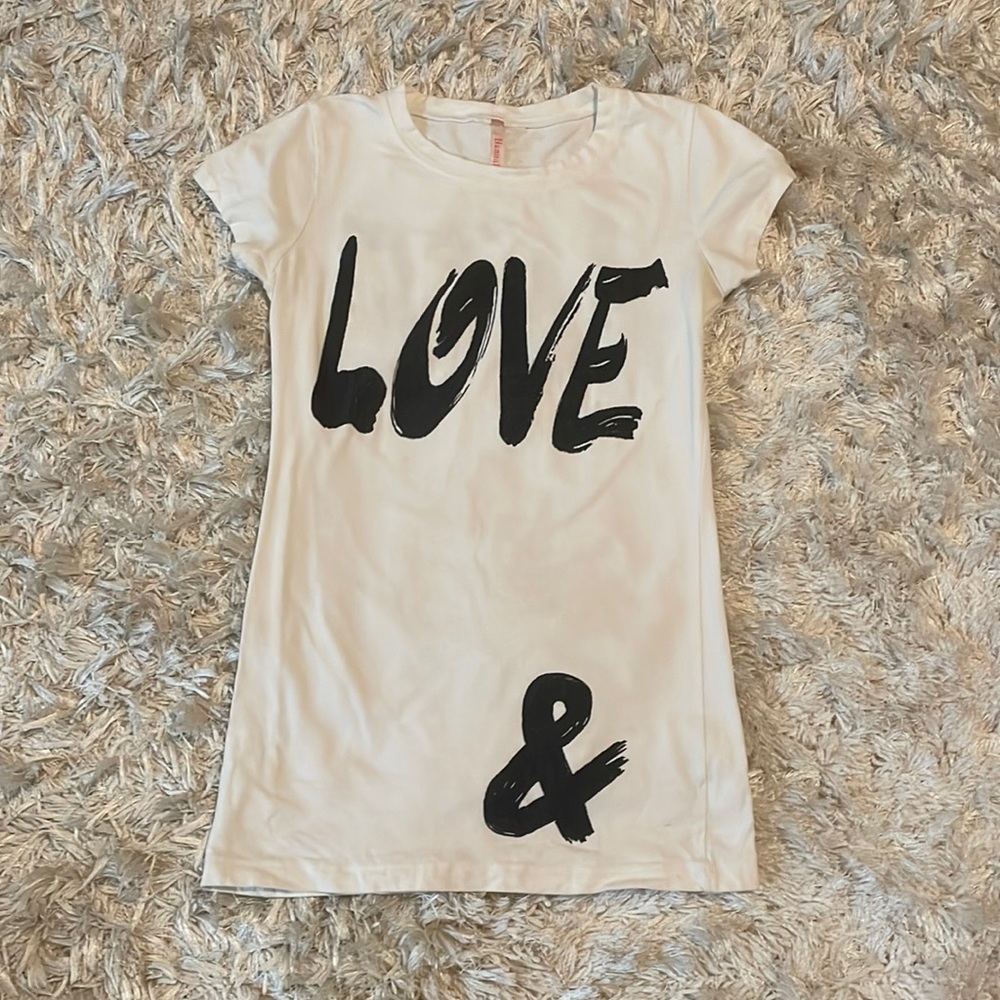 Kids Love & Hate White Tee